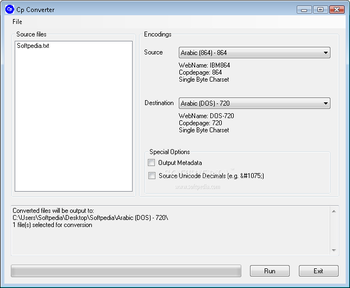 Codepage Converter screenshot