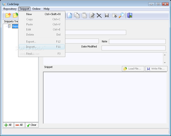 CodeSnip screenshot 2