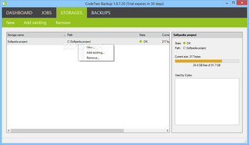 CodeTwo Backup screenshot