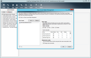 CodeTwo Exchange Rules screenshot 10