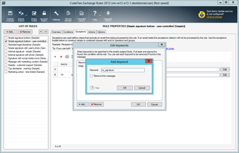 CodeTwo Exchange Rules screenshot 3