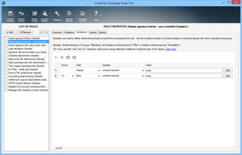 CodeTwo Exchange Rules Pro screenshot 8