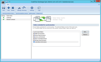 CodeTwo Exchange Sync screenshot