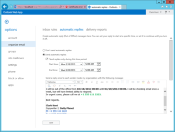 CodeTwo Out Of Office Manager screenshot 5