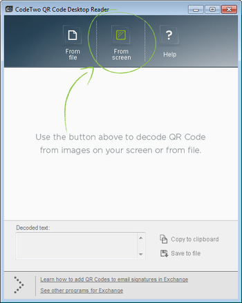 CodeTwo QR Code Desktop Reader & Generator screenshot