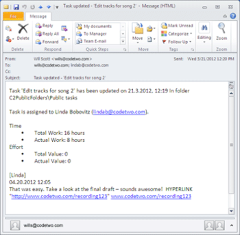 CodeTwo Task Workflow screenshot