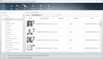 CodeTwo User Photos for Office 365 screenshot 2