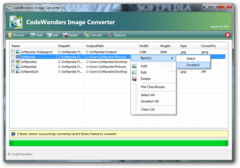 CodeWonders Image Converter screenshot 2