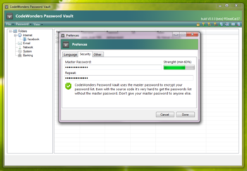 CodeWonders Password Vault screenshot 4