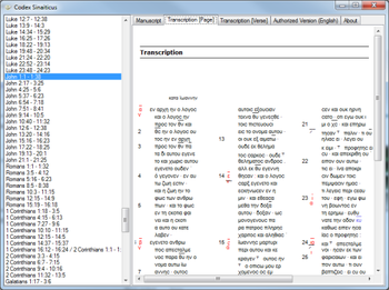 Codex Sinaiticus screenshot