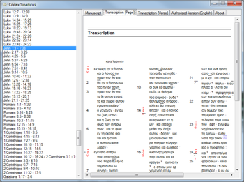 Codex Sinaiticus Portable screenshot