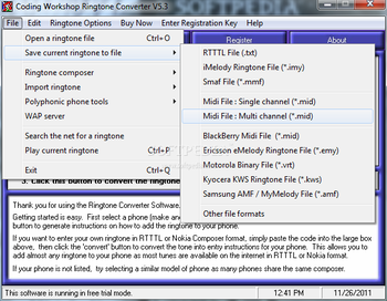 Coding Workshop Ringtone Converter screenshot 2