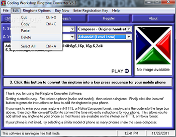 Coding Workshop Ringtone Converter screenshot 3