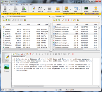 CoffeeCup Direct FTP screenshot
