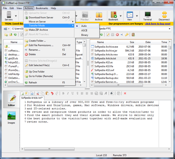CoffeeCup Direct FTP screenshot 5