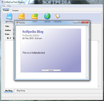 CoffeeCup Flash Blogger screenshot 3