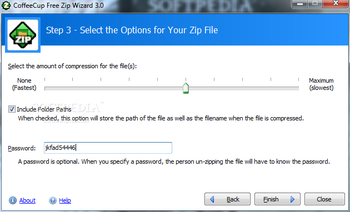 CoffeeCup Free Zip Wizard screenshot 6