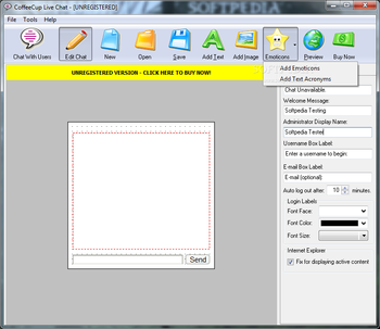 CoffeeCup Live Chat screenshot 4