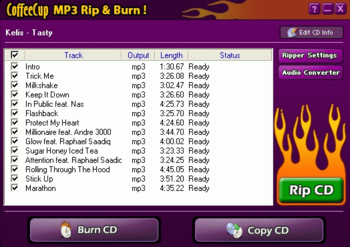 CoffeeCup MP3 Rip & Burn screenshot