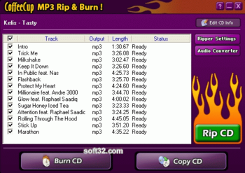 CoffeeCup MP3 Rip & Burn screenshot 2