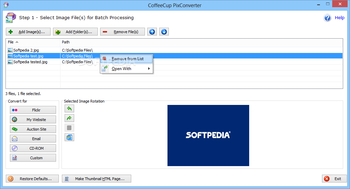 CoffeeCup PixConverter screenshot