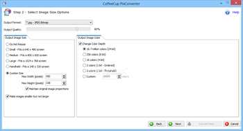 CoffeeCup PixConverter screenshot 2