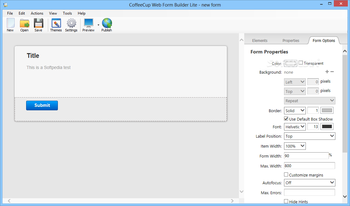 CoffeeCup Web Form Builder Lite screenshot 2