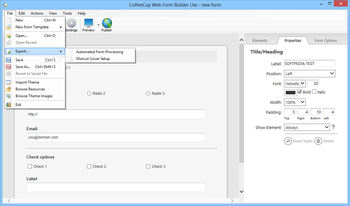 CoffeeCup Web Form Builder Lite screenshot 3