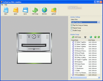 CoffeeCup Web JukeBox screenshot 3