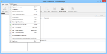 CoffeeCup Website Access Manager screenshot 2