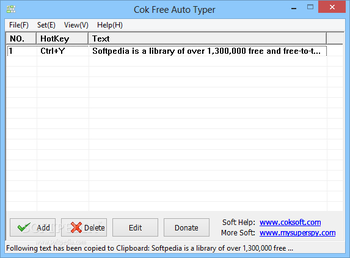 Cok Free Auto Typer screenshot