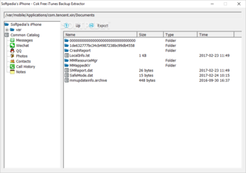 Cok Free iTunes Backup Extractor screenshot 2