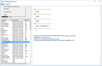 Cok WhatsApp Recovery screenshot 2