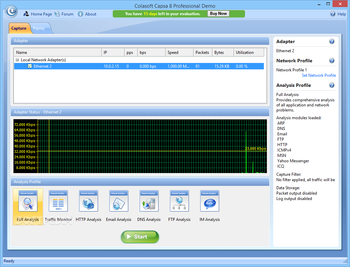 Colasoft Capsa Professional screenshot