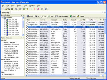 Colasoft EtherLook screenshot