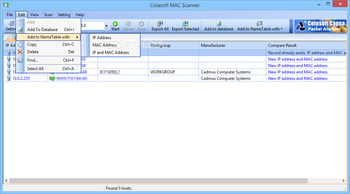 Colasoft MAC Scanner screenshot 3