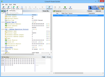 Colasoft Packet Builder screenshot