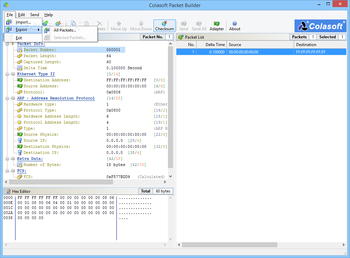 Colasoft Packet Builder screenshot 2