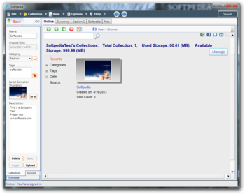 Collect Search screenshot