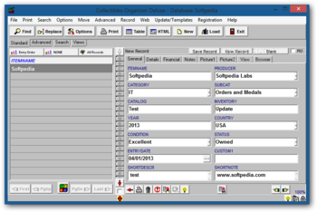 Collectibles Organizer Deluxe screenshot