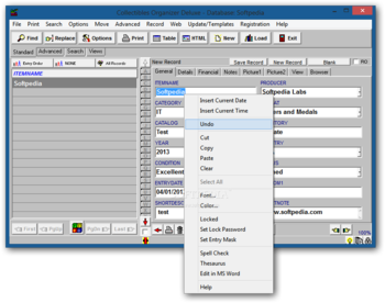 Collectibles Organizer Deluxe screenshot 2