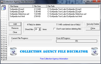 Collection Agency File Decimator screenshot