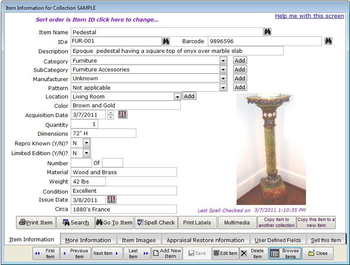 Collectorpro Software for Antiques screenshot