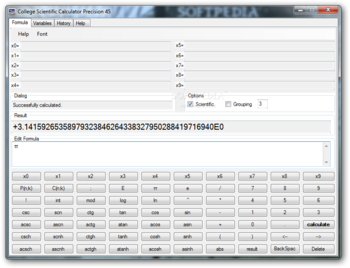 College Scientific Calculator 45 screenshot