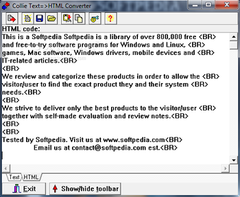 Collie Text to HTML screenshot 2