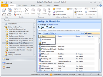 Colligo Contributor Add-In for Outlook  screenshot