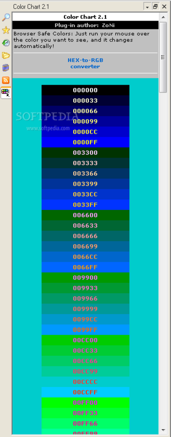 Color Chart screenshot