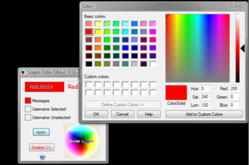 Color Logon screenshot 2