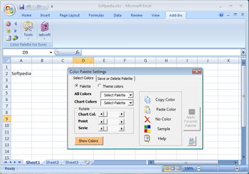 Color Palette for Excel screenshot 2