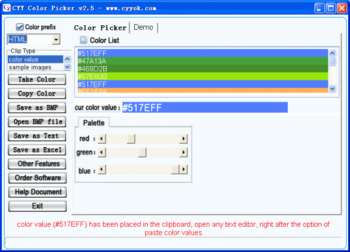 Color Picker auto screenshot